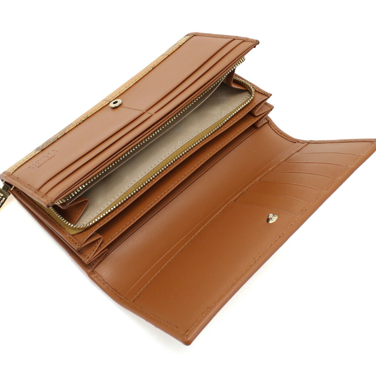 プリマクラッセ 長財布ニ折小銭入付き レディース PVC カーフ インド W072 NATURAL ベージュ系 財布 PRCW072011