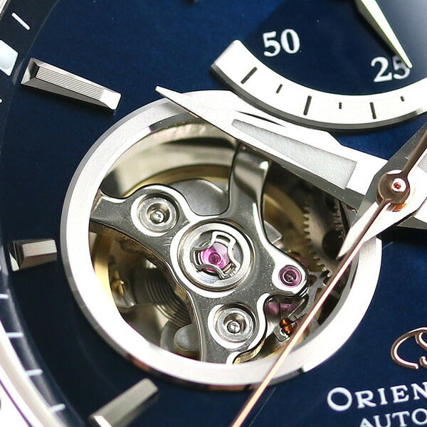 オリエントスター セミスケルトン 39mm 自動巻き 機械式 RK-AT0006L 腕時計 ブランド メンズ ネイビー RK-AT0006L