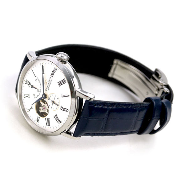 オリエントスター 腕時計 メンズ ORIENT STAR 日本製 自動巻き 機械式 オープンハート クラシック 40mm RK-AV0003S 革ベルト RK-AV0003S