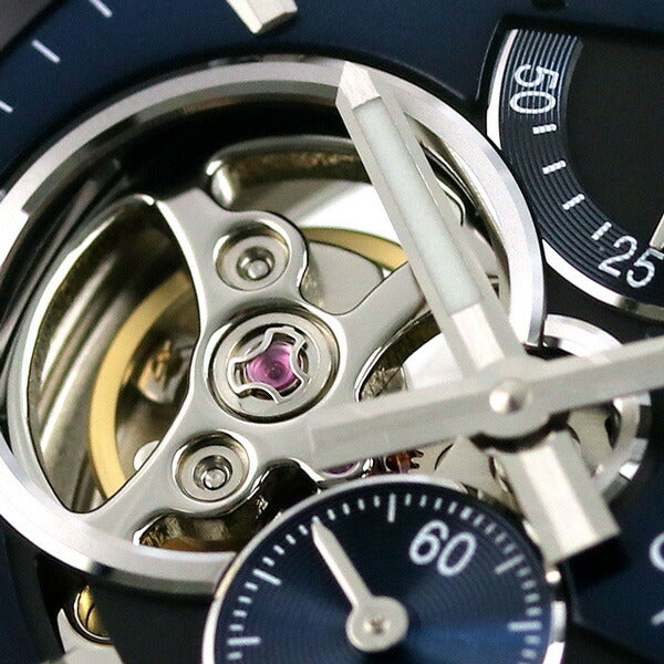 オリエントスター モダンスケルトン 41mm 自動巻き 機械式 RK-AV0006L 腕時計 ブランド メンズ ネイビー ブラック RK-AV0006L