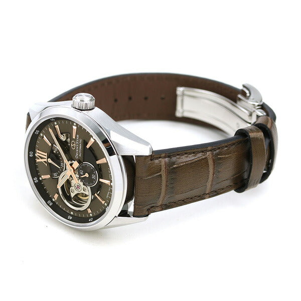 オリエントスター モダンスケルトン 41mm 自動巻き 機械式 RK-AV0008Y 腕時計 ブランド メンズ ブラウン ダークブラウン RK-AV0008Y