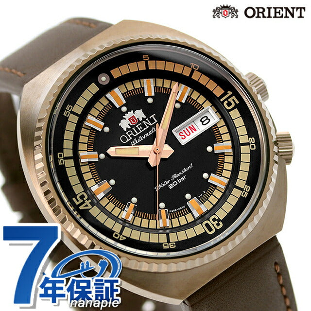オリエント 腕時計 メンズ 自動巻き 機械式 スポーツ ネオクラシックスポーツ 革ベルト ORIENT RN-AA0E06B ブラック ブラウン 黒 RN-AA0E06B
