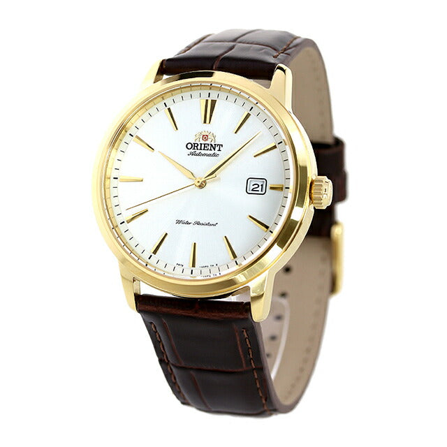 オリエント コンテンポラリー 自動巻き 機械式 メンズ 腕時計 RN-AC0F04S ORIENT 時計 シルバー ブラウン RN-AC0F04S