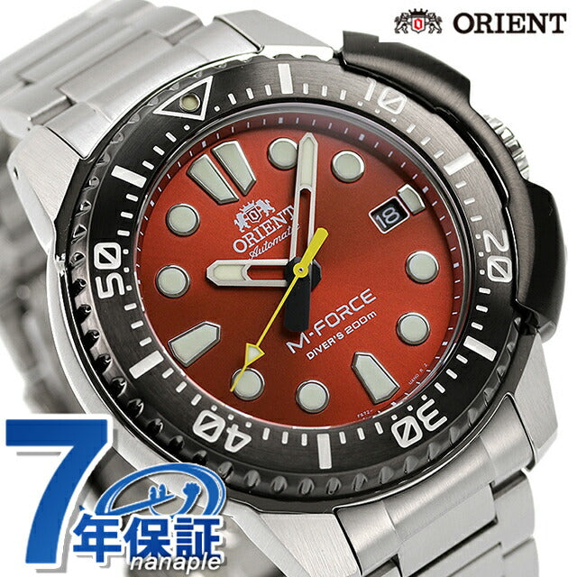 オリエント 70周年 記念モデル スポーツ M-FORCE 自動巻き 機械式 メンズ 腕時計 RN-AC0L02R ORIENT エムフォース レッド 時計 RN-AC0L02R