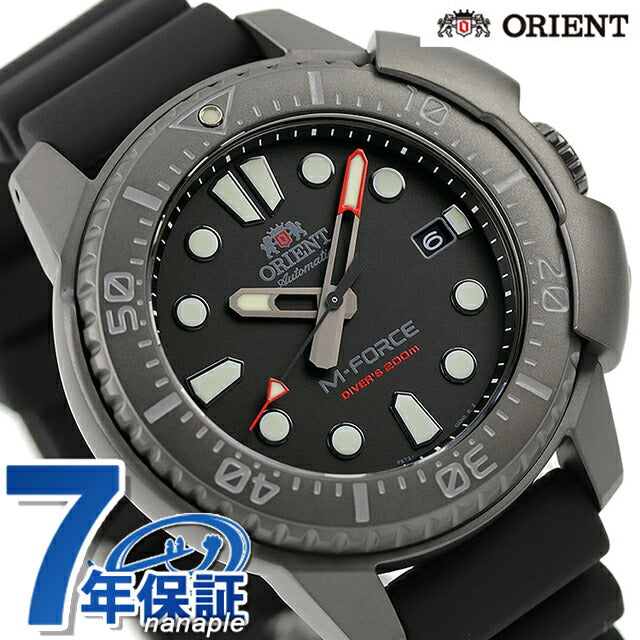 オリエント 70周年 記念モデル スポーツ M-FORCE 自動巻き 機械式 メンズ 腕時計 RN-AC0L03B ORIENT エムフォース オールブラック 時計 黒 RN-AC0L03B