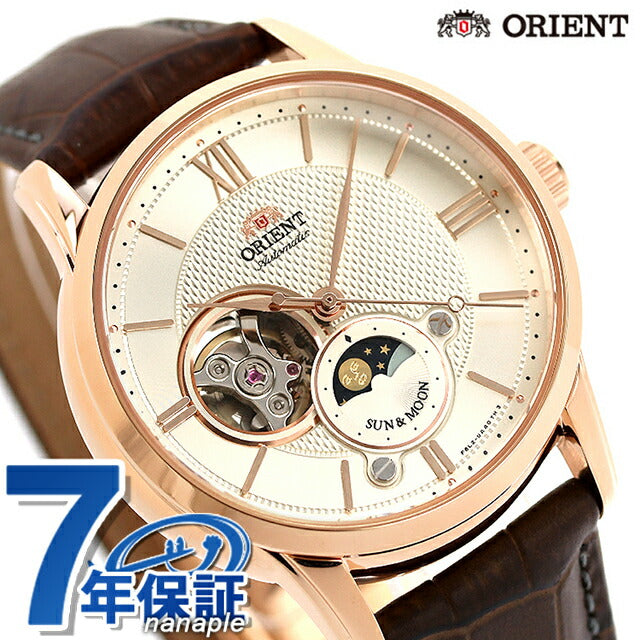 オリエント 腕時計 ブランド クラシック サン&ムーン セミスケルトン 42mm RN-AS0002S メンズ RN-AS0002S