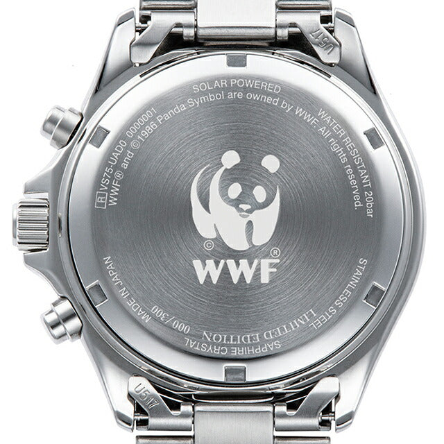 オリエント スポーツ オリエントマコ WWFジャパンコラボレーション ソーラー 腕時計 ブランド メンズ クロノグラフ RN-TX0205S RN-TX0205S