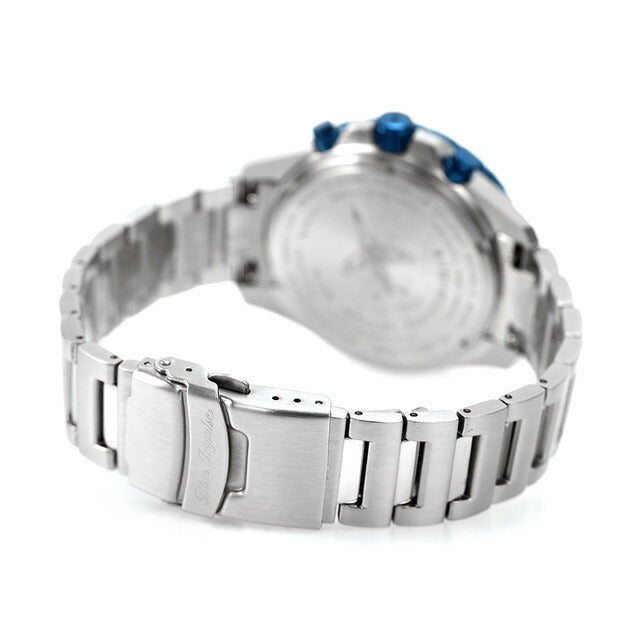 ケンテックス 腕時計 ブランド ブルーインパルス ソーラープロ 43mm クロノグラフ ソーラー メンズ S802M-03 ダークブルー シルバー S802M-03