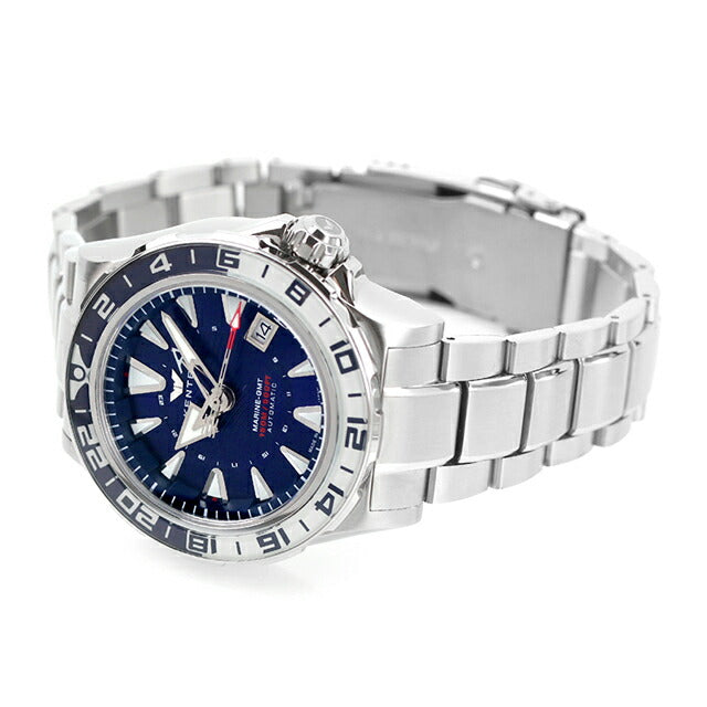 ケンテックス GMT 自動巻き 腕時計 ブランド メンズ 数量限定モデル S820X-02 アナログ ブルー 日本製 S820X-02