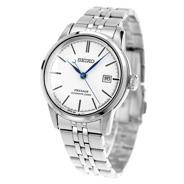 セイコー プレザージュ Classic Series 自動巻き 腕時計 ブランド メンズ 限定モデル SEIKO SARX105 アナログ シルバー 日本製 琺瑯 匠 SARX105