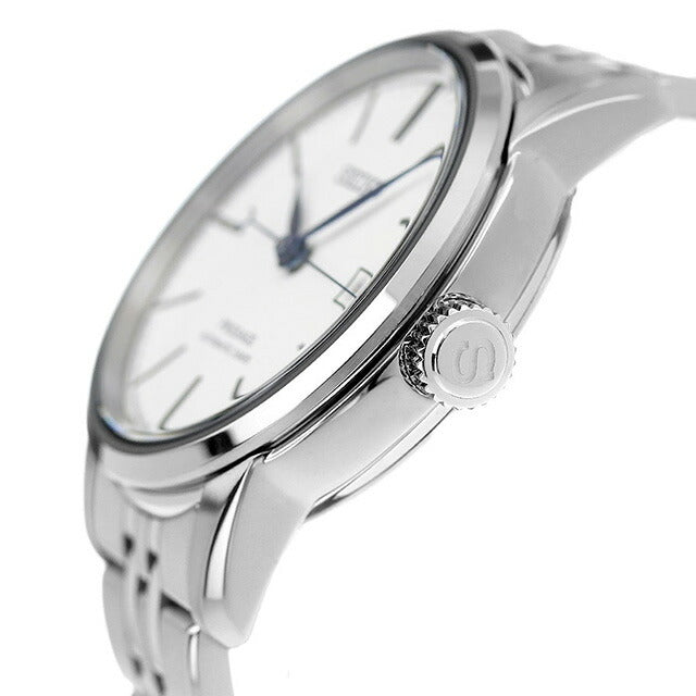 セイコー プレザージュ Classic Series 自動巻き 腕時計 ブランド メンズ 限定モデル SEIKO SARX105 アナログ シルバー 日本製 琺瑯 匠 SARX105