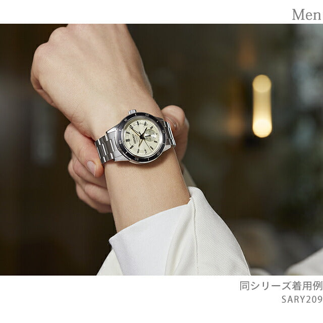 セイコー メカニカル プレザージュ Style60’s ベーシックライン 日本製 自動巻き 機械式 メンズ 腕時計 ブランド SARY209 SEIKO アイボリー SARY209