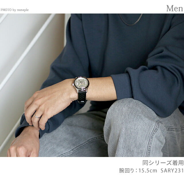 セイコー プレザージュ Style60’s ベーシックライン 自動巻き 機械式 腕時計 ブランド メンズ 革ベルト SEIKO SARY231 アナログ ホワイト ブラック 黒 日本製 SARY231