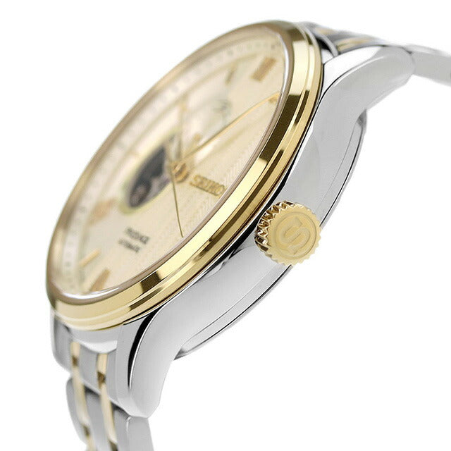 セイコー プレザージュ Japanese Garden 自動巻き 腕時計 ブランド メンズ SEIKO SARY238 アナログ ゴールド シルバー 日本製 SARY238