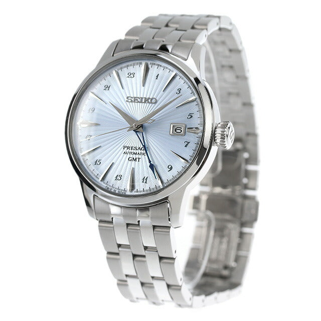 セイコー プレザージュ Cocktail Time GMT 自動巻き 腕時計 ブランド メンズ SEIKO PRESAGE SARY241 アナログ ライトブルー 日本製 SARY241