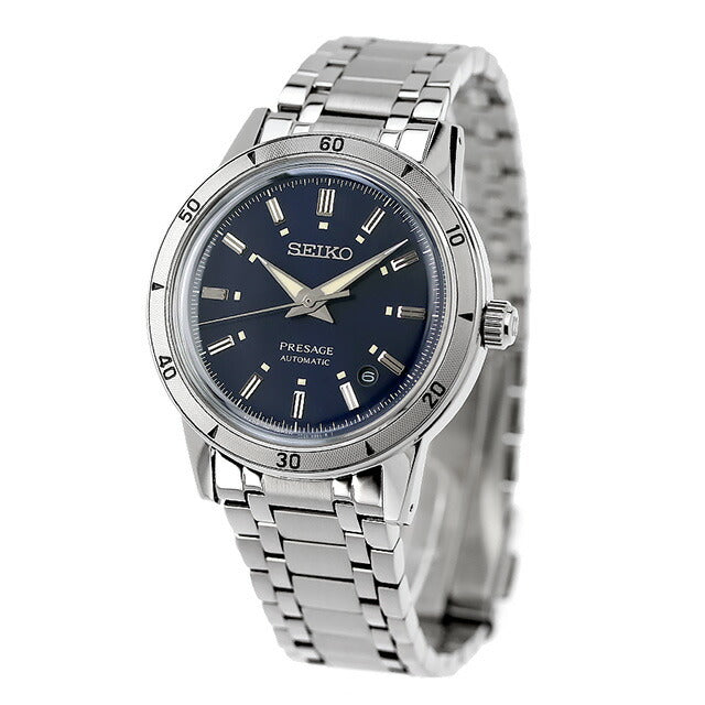 セイコー プレザージュ Style60’s 自動巻き 腕時計 ブランド メンズ SEIKO PRESAGE SARY247 アナログ ネイビー 日本製 SARY247