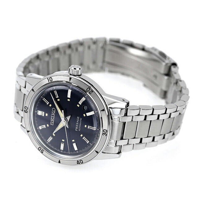 セイコー プレザージュ Style60’s 自動巻き 腕時計 ブランド メンズ SEIKO PRESAGE SARY247 アナログ ネイビー 日本製 SARY247