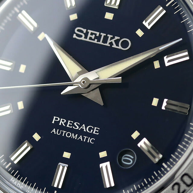 セイコー プレザージュ Style60’s 自動巻き 腕時計 ブランド メンズ SEIKO PRESAGE SARY247 アナログ ネイビー 日本製 SARY247