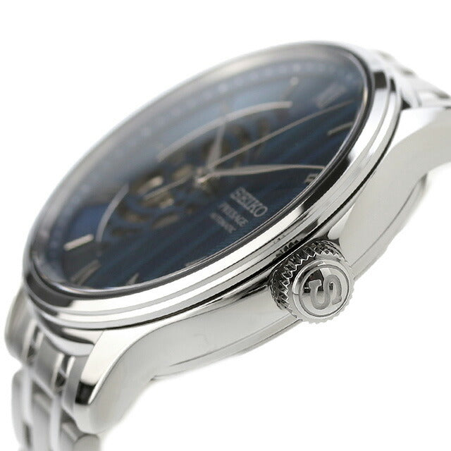 セイコー プレザージュ Japanese Garden ジャパニーズガーデン 自動巻き 腕時計 ブランド メンズ オープンハート SEIKO PRESAGE SARY251 アナログ ブルー 日本製 SARY253
