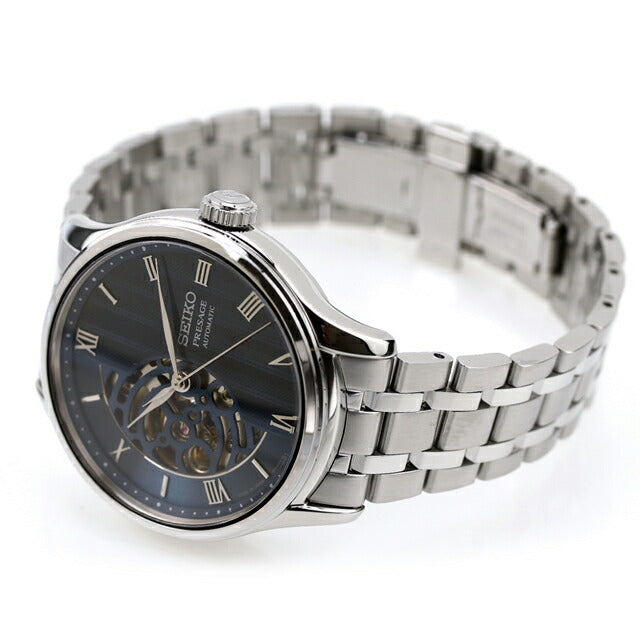 セイコー プレザージュ Japanese Garden ジャパニーズガーデン 自動巻き 腕時計 ブランド メンズ オープンハート SEIKO PRESAGE SARY251 アナログ ブルー 日本製 SARY253