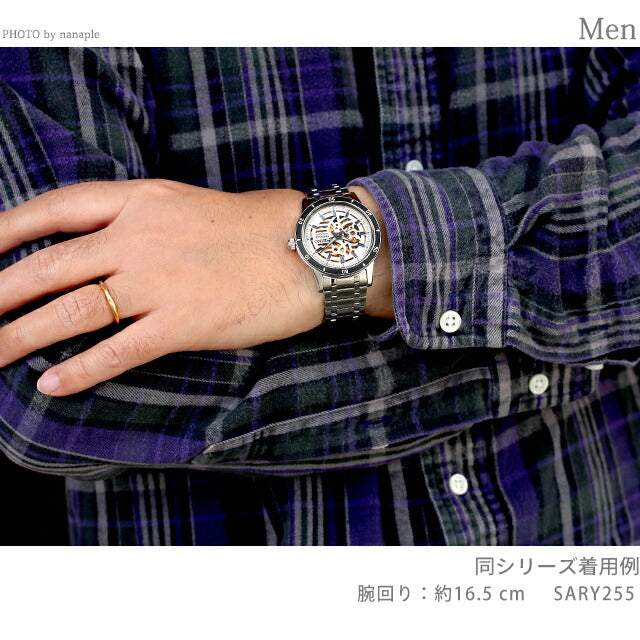セイコー プレザージュ Style60’s 自動巻き 腕時計 ブランド メンズ オープンハート SEIKO PRESAGE SARY255 アナログ シルバー ゴールド 日本製 SARY255