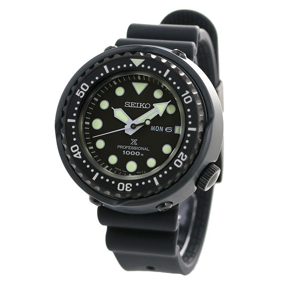 セイコー プロスペックス ダイバーズ ツナ缶 チタン 限定モデル メンズ 腕時計 ブランド SBBN047 SEIKO ダイバーズウォッチ オールブラック SBBN047