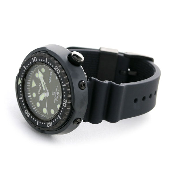 セイコー プロスペックス ダイバーズ ツナ缶 チタン 限定モデル メンズ 腕時計 ブランド SBBN047 SEIKO ダイバーズウォッチ オールブラック SBBN047