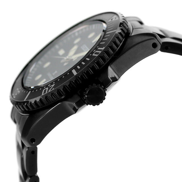 セイコー プロスペックス ダイバースキューバ ソーラー 腕時計 ブランド メンズ ダイバーズウォッチ SEIKO PROSPEX SBDJ065 アナログ オールブラック 黒 SBDJ065
