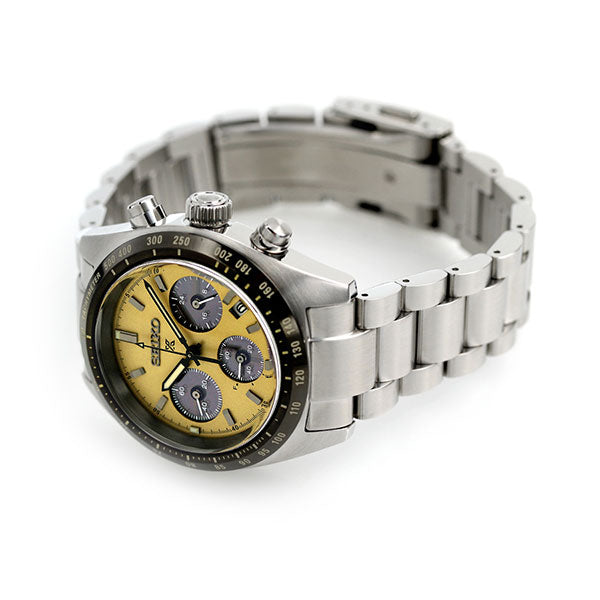 セイコー プロスペックス スピードタイマー ソーラー クロノグラフ 日本製 メンズ 腕時計 ブランド SBDL089 SEIKO ベージュ レッサーパンダ SBDL089