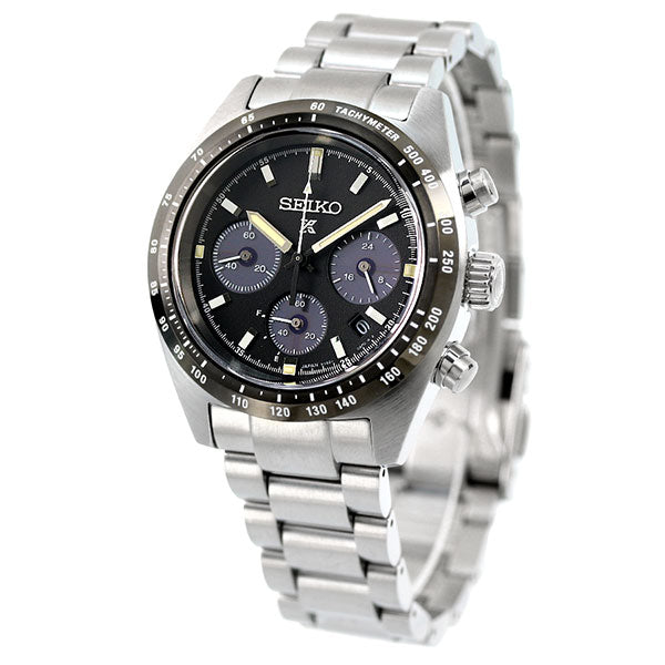 セイコー プロスペックス スピードタイマー ソーラー クロノグラフ 日本製 メンズ 腕時計 ブランド SBDL091 SEIKO ブラック SBDL091