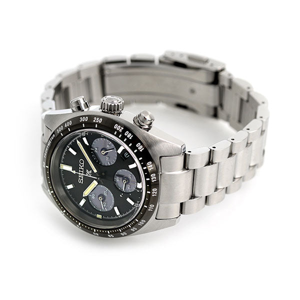 セイコー プロスペックス スピードタイマー ソーラー クロノグラフ 日本製 メンズ 腕時計 ブランド SBDL091 SEIKO ブラック SBDL091