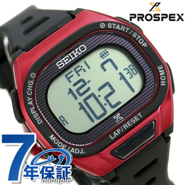 セイコー ランニングウォッチ メンズ 腕時計 ブランド ソーラー デジタル SBEF047 SEIKO プロスペックス レッド ブラック セイコー プロスペックス SBEF047