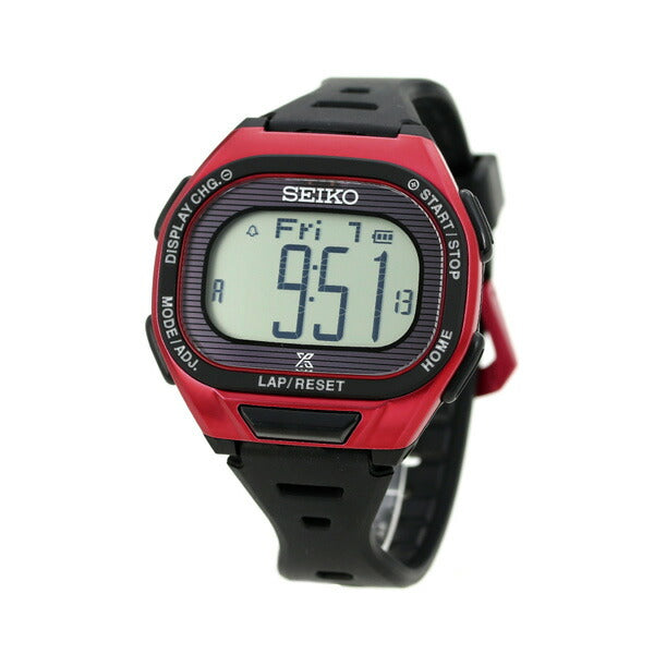 セイコー ランニングウォッチ メンズ 腕時計 ブランド ソーラー デジタル SBEF047 SEIKO プロスペックス レッド ブラック セイコー プロスペックス SBEF047