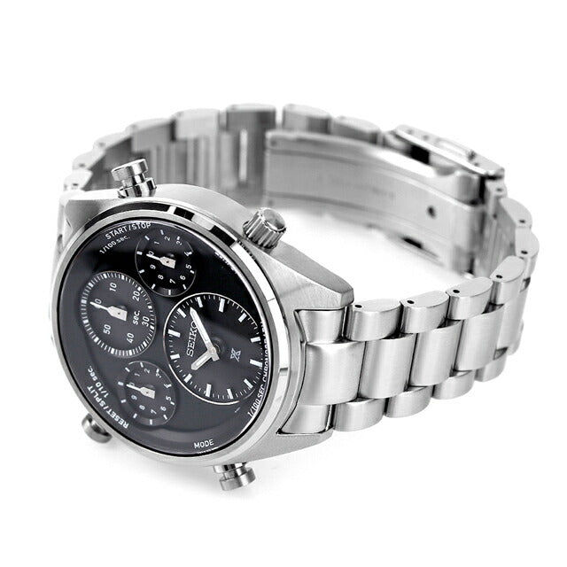セイコー プロスペックス スピードタイマー ソーラー 腕時計 ブランド メンズ SEIKO SBER003 アナログ ブラック 黒 SBER003