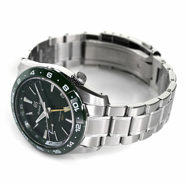 グランドセイコー スプリングドライブ GMT 自動巻き 機械式 メンズ スポーツ コレクション 腕時計 ブランド SBGE257 SEIKO スポーツ グリーン SBGE257