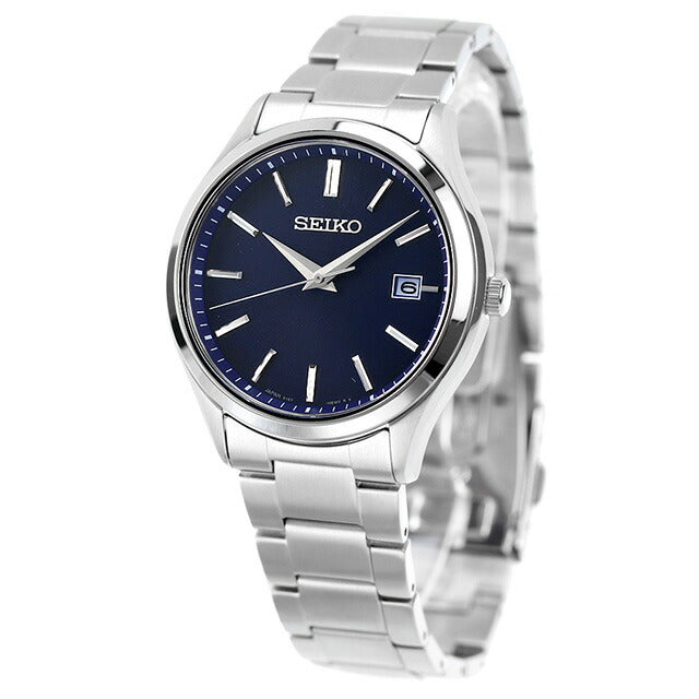 セイコーセレクション 腕時計 ブランド ソーラー メンズ SEIKO SBPX145 アナログ ネイビー 日本製 SBPX145