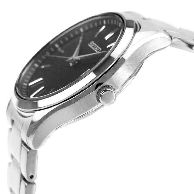 セイコーセレクション 腕時計 ブランド ソーラー メンズ SEIKO SBPX147 アナログ ブラック 黒 日本製 SBPX147