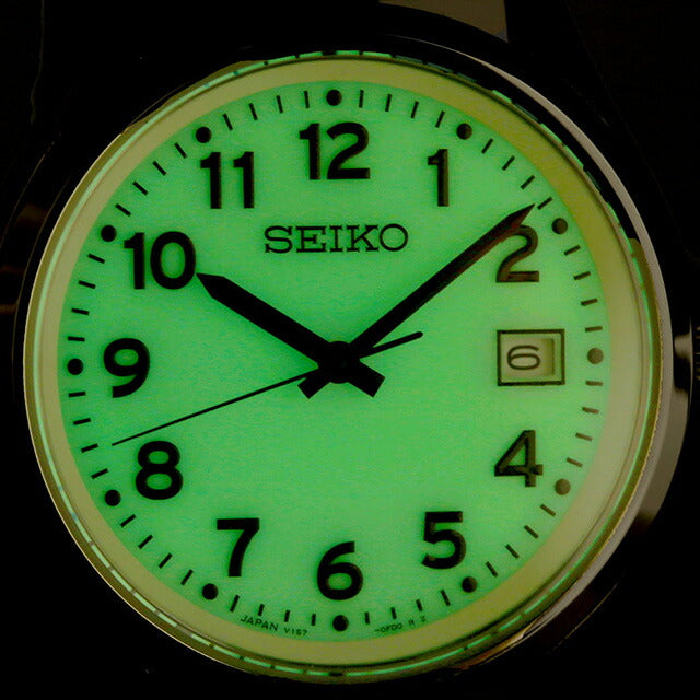 セイコーセレクション アラビア Sシリーズ ソーラー 腕時計 ブランド メンズ 見やすい 数字だけ 数字大きい SEIKO SELECTION SBPX157 アナログ 全面ルミブライド SBPX157