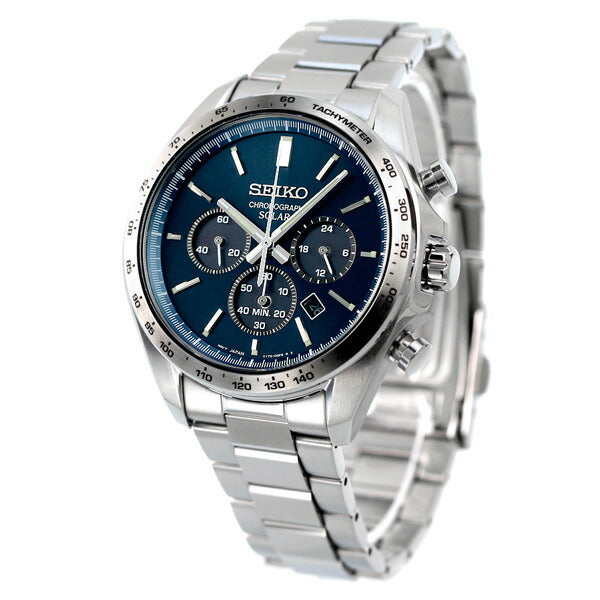 セイコーセレクション メンズ ソーラークロノグラフ 限定モデル ソーラー 腕時計 ブランド SBPY163 SEIKO ブルー SBPY163