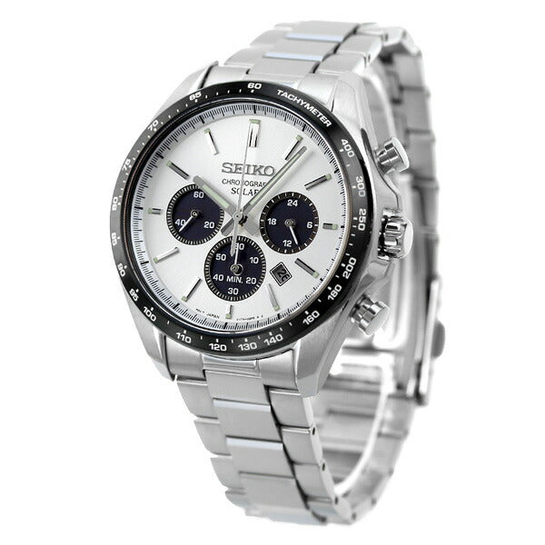 セイコーセレクション メンズ ソーラークロノグラフ 限定モデル ソーラー 腕時計 ブランド SBPY165 SEIKO ホワイト SBPY165