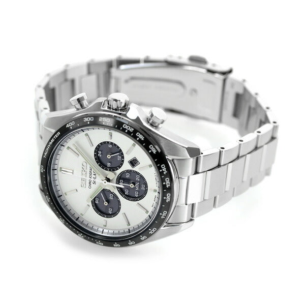 セイコーセレクション メンズ ソーラークロノグラフ 限定モデル ソーラー 腕時計 ブランド SBPY165 SEIKO ホワイト SBPY165