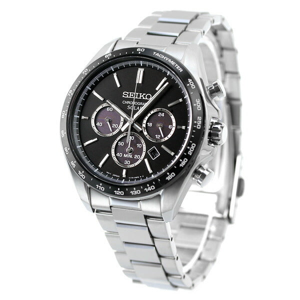 セイコーセレクション メンズ ソーラークロノグラフ 限定モデル ソーラー 腕時計 ブランド SBPY167 SEIKO ブラック SBPY167