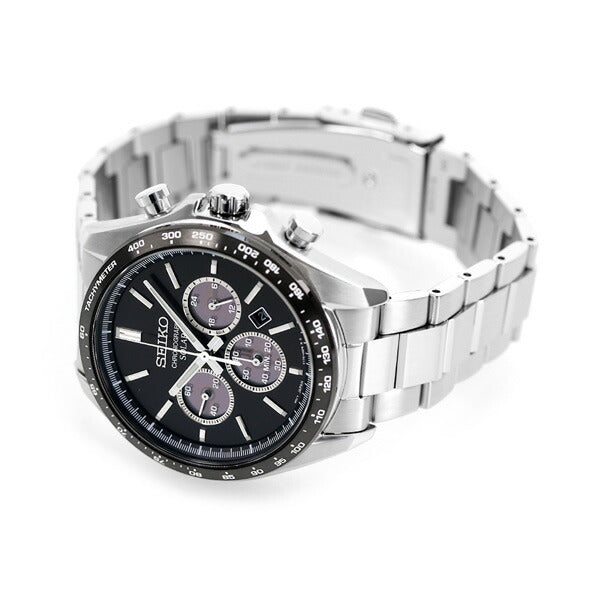 セイコーセレクション メンズ ソーラークロノグラフ 限定モデル ソーラー 腕時計 ブランド SBPY167 SEIKO ブラック SBPY167