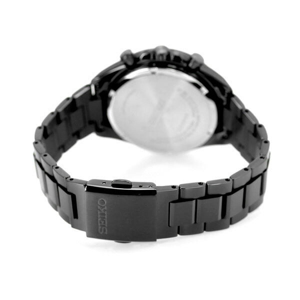 セイコーセレクション メンズ ソーラークロノグラフ 限定モデル ソーラー 腕時計 ブランド SBPY169 SEIKO オールブラック 黒 SBPY169