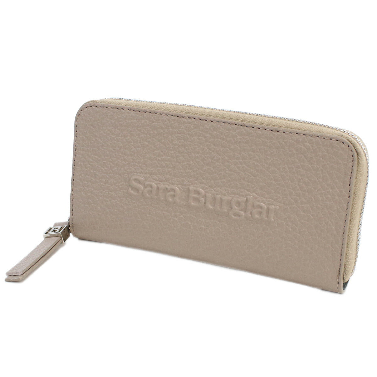 サラバーグラー 長財布ラウンドファスナー レディース BUFALO LOGO レザー イタリア 110L TAUPE グレージュ 財布 SBR110L021
