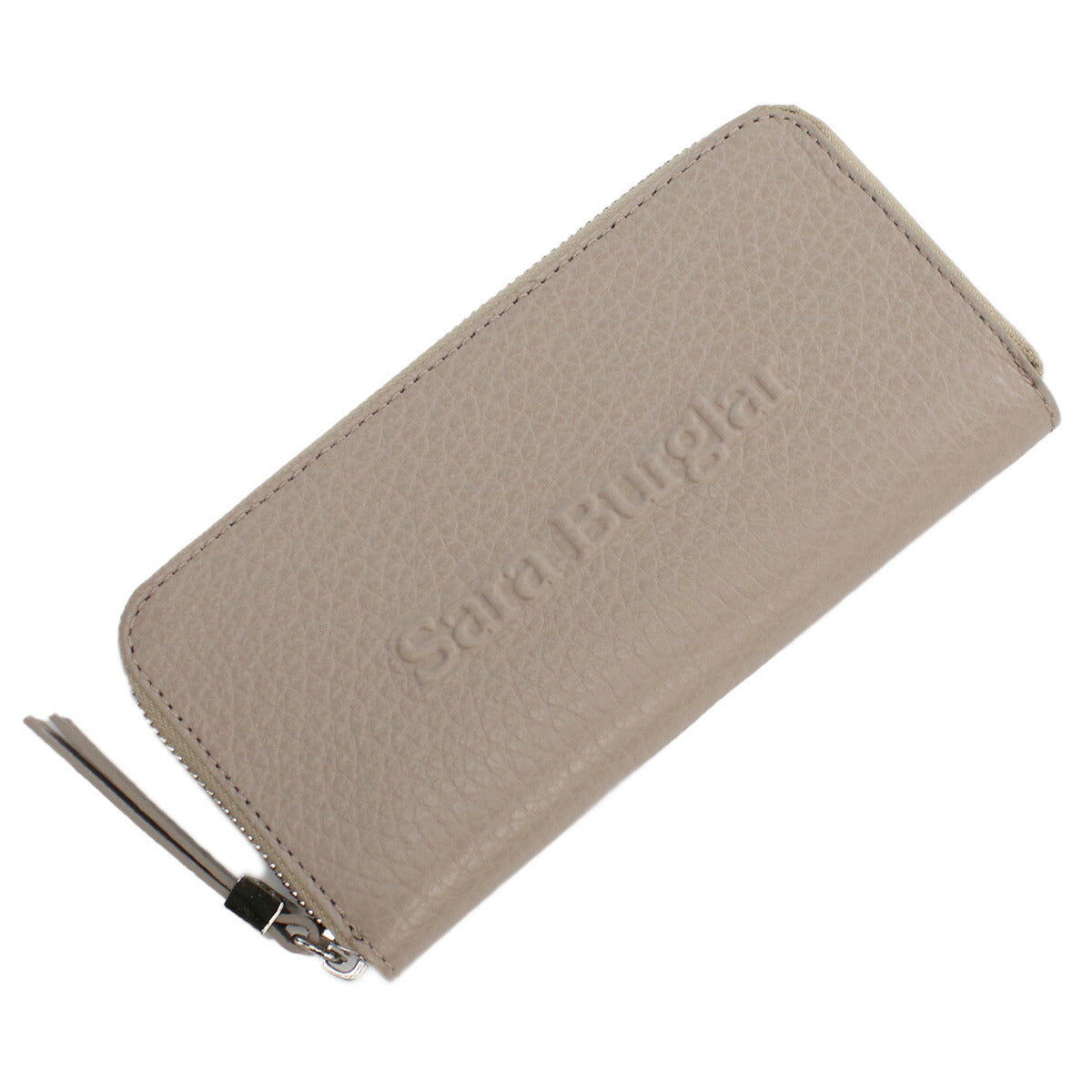 サラバーグラー 長財布ラウンドファスナー レディース BUFALO LOGO レザー イタリア 110L TAUPE グレージュ 財布 SBR110L021