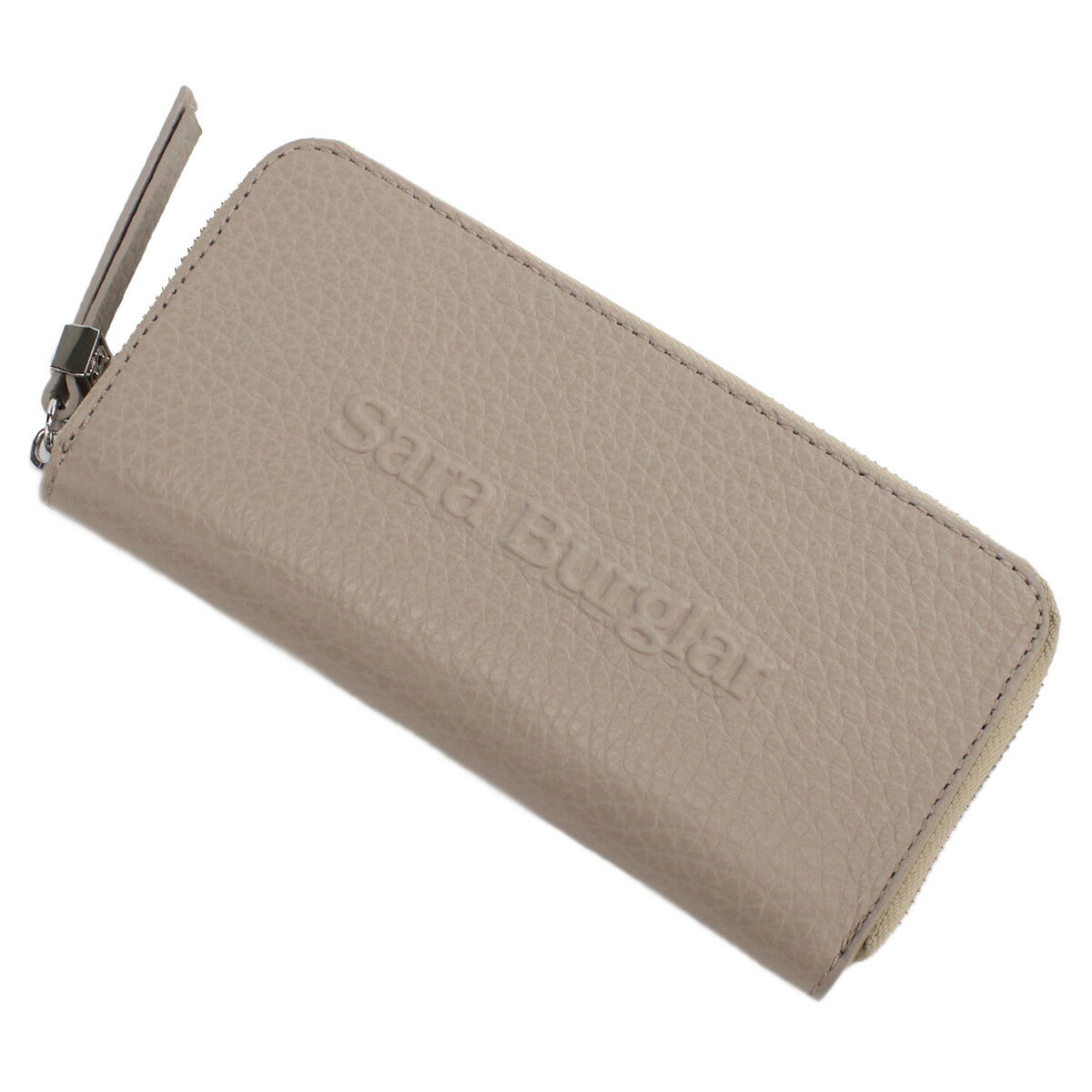サラバーグラー 長財布ラウンドファスナー レディース BUFALO LOGO レザー イタリア 110L TAUPE グレージュ 財布 SBR110L021