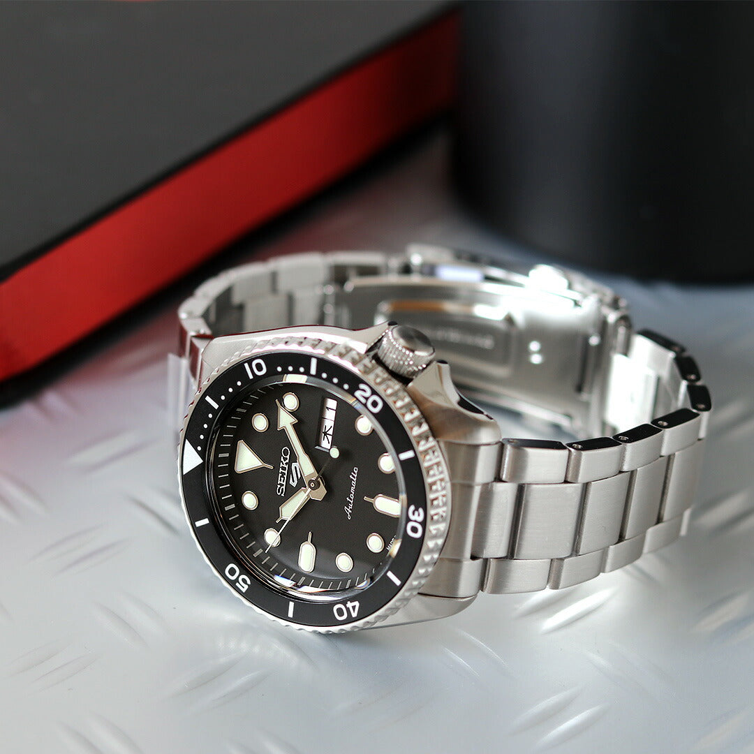 セイコー5 スポーツ 日本製 自動巻き 機械式 限定モデル メンズ 腕時計 ブランド SBSA005 SKX Series SEIKO スポーツ ブラック SBSA005