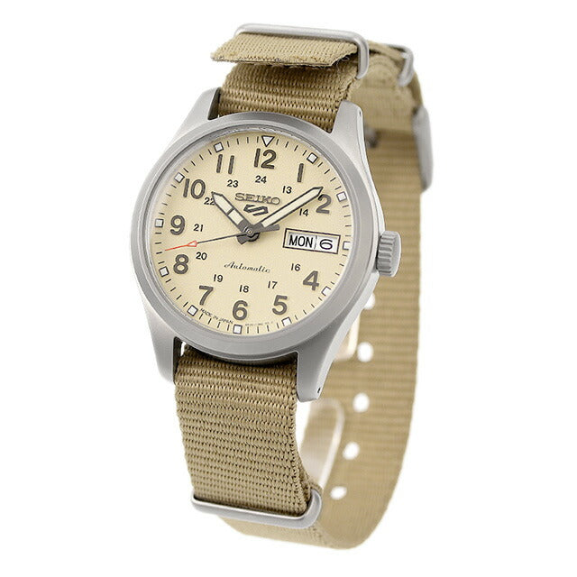セイコー5 スポーツ スポーツ スタイル 自動巻き 機械式 腕時計 ブランド メンズ 限定モデル SEIKO Field Series SBSA199 ベージュ 日本製 SBSA199
