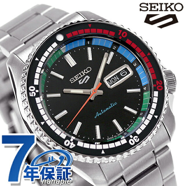 セイコー5 スポーツ SKX Series 自動巻き 腕時計 ブランド メンズ SEIKO SBSA221 ブラック 黒 SBSA221